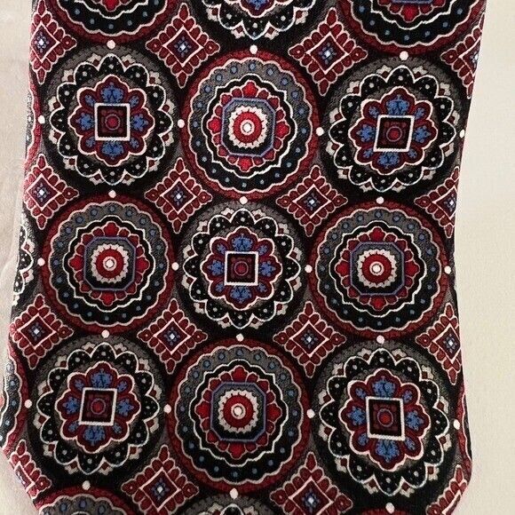 Pierre Cardin Necktie Medallion Pattern 100% Polyester Tie Men's Fashion Formal - Picture 10 of 13